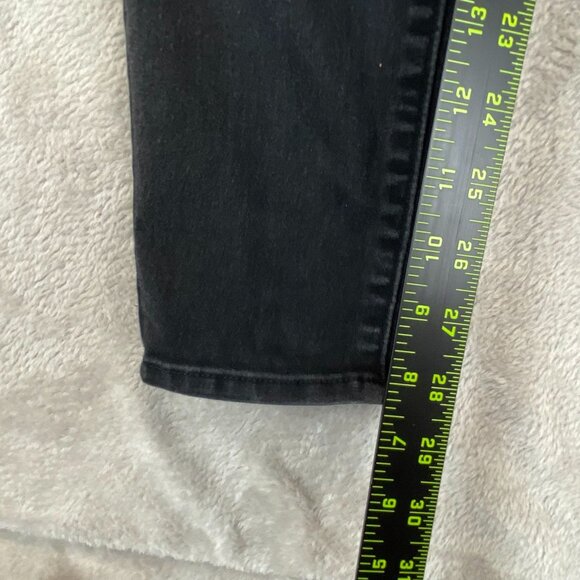 Signature by Levi Women's Jeans Size 8L 29x32 Black Stretch Denim Pull-On Skinny - Picture 3 of 12